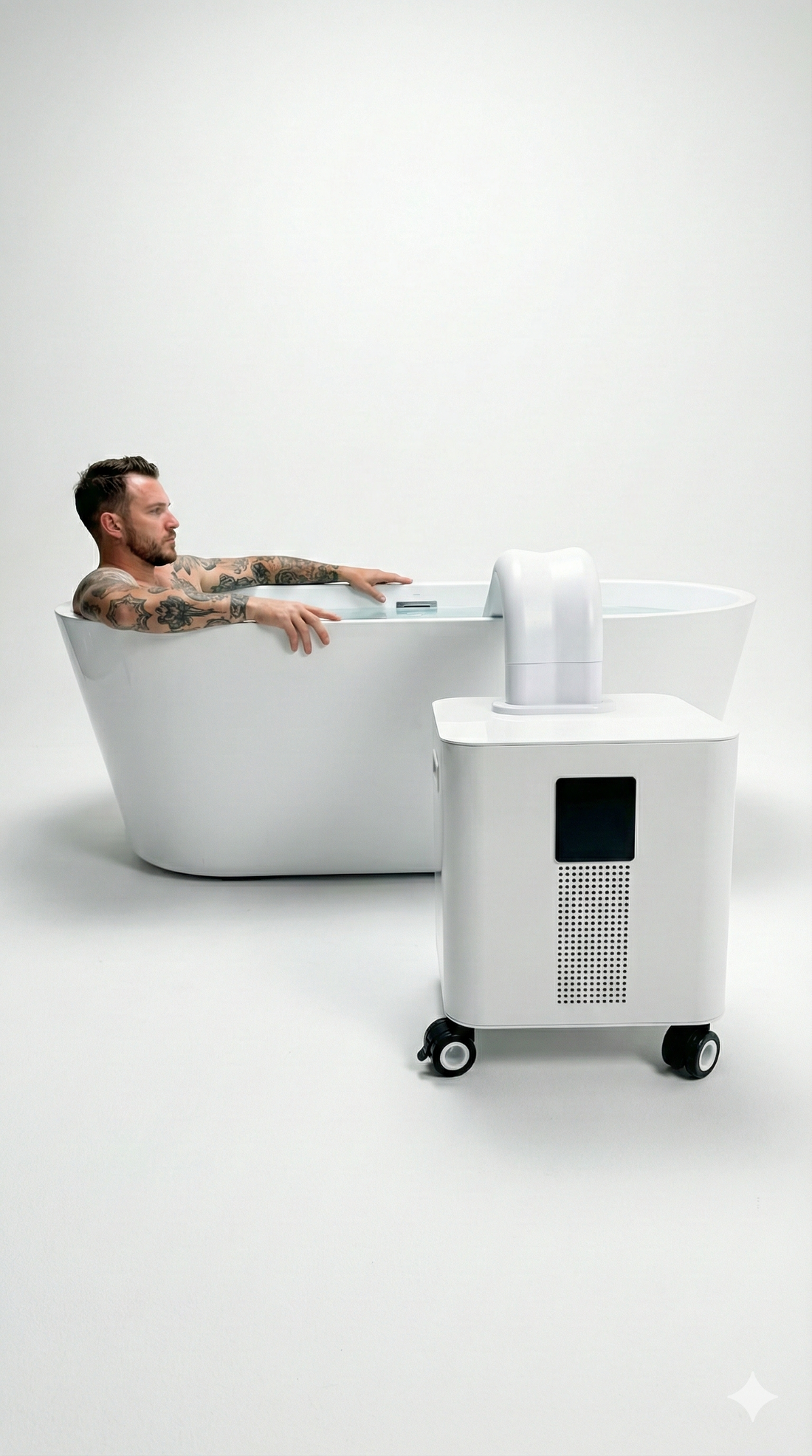 HomePlunge Bella Cold Plunge Chiller with Bathtub