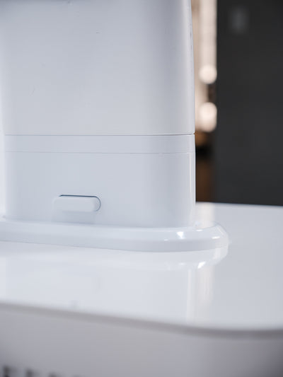 HomePlunge Bella chiller beside a bathtub